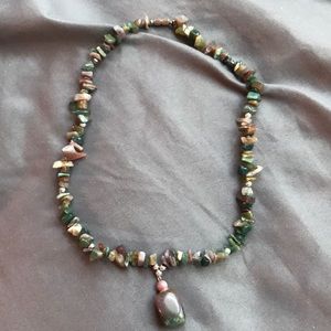 Beautiful rock bead necklace